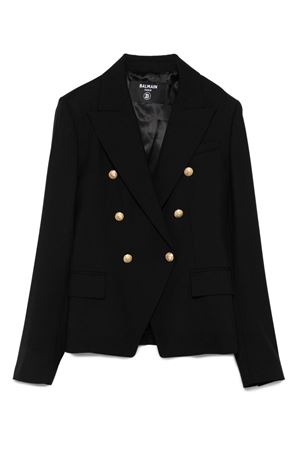 blazer in lana nero BALMAIN PARIS KIDS | BX2A04I0196930OR